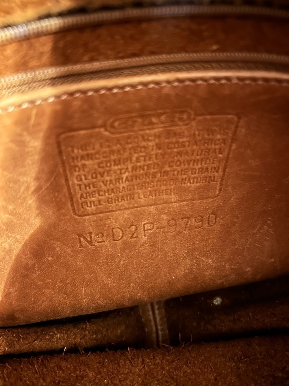 Coach 1992 vintage Brown Leather Crossbody Bag - Picture 12 of 13
